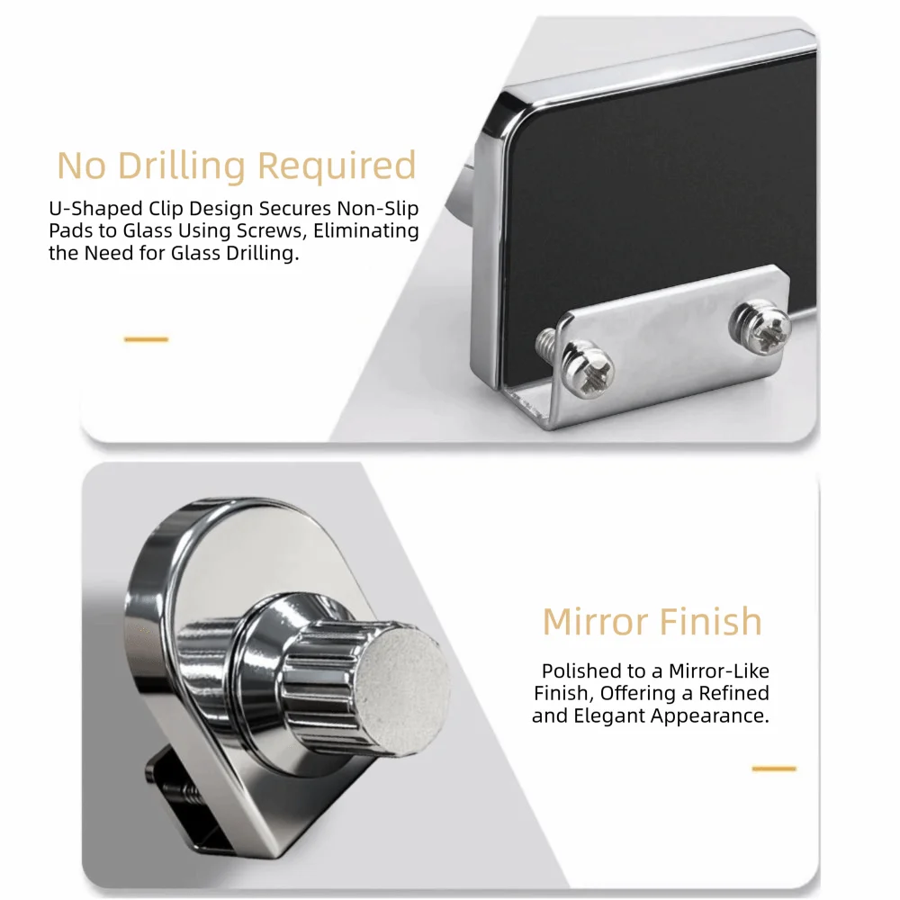 Zincs Alloys Glass Cabinet Lock High Strength Corrosion Resistant Door Lock Easy To Install Non Perforated Single Door Latch