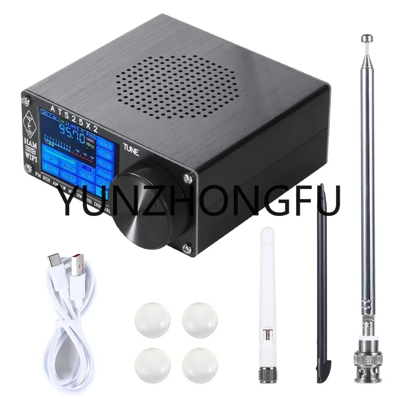 ATS-25X2  ATS25X2 Full Band FM/LW/MW/SW/SSB Spectrum Scan Receiver Touch Screen Stereo Receiver WIFI FM RDS APP Network