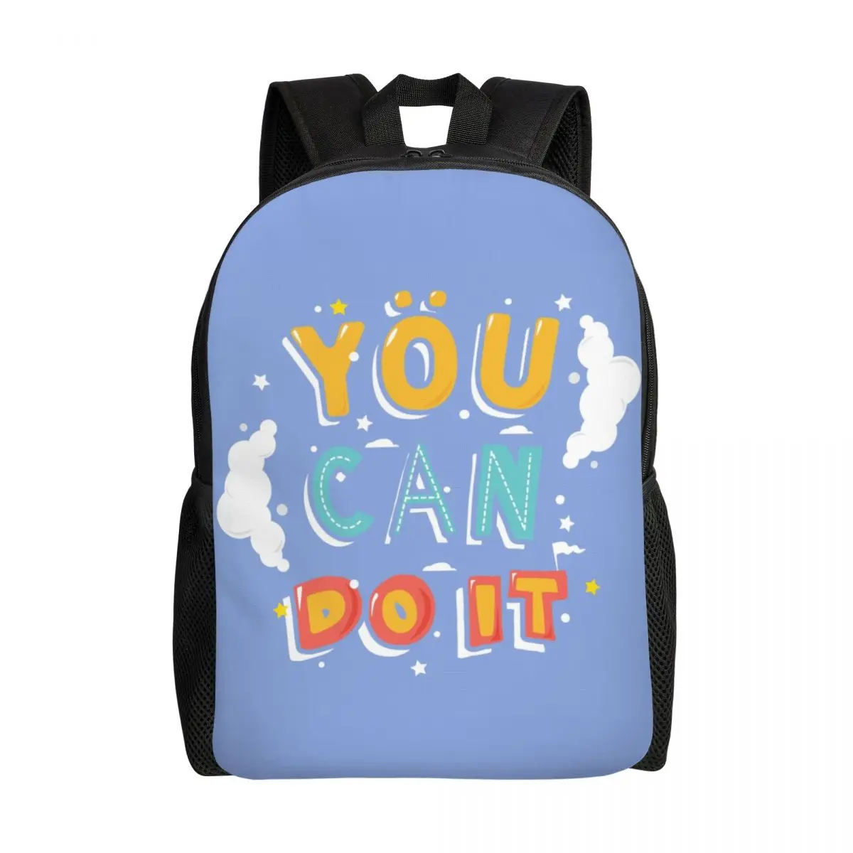 You Can Do It Backpacks for Women Men Waterproof College School Inspirational Quote Gift Bag Printing Bookbag