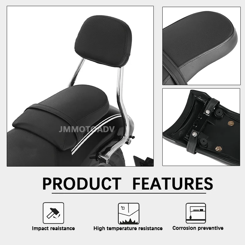 Motorcycle Passenger Pillion Detachables Cushion Pad Rear Seat Fits For BMW R18 100 Years R 18 Classic 2020 2021 2022 2023 2024