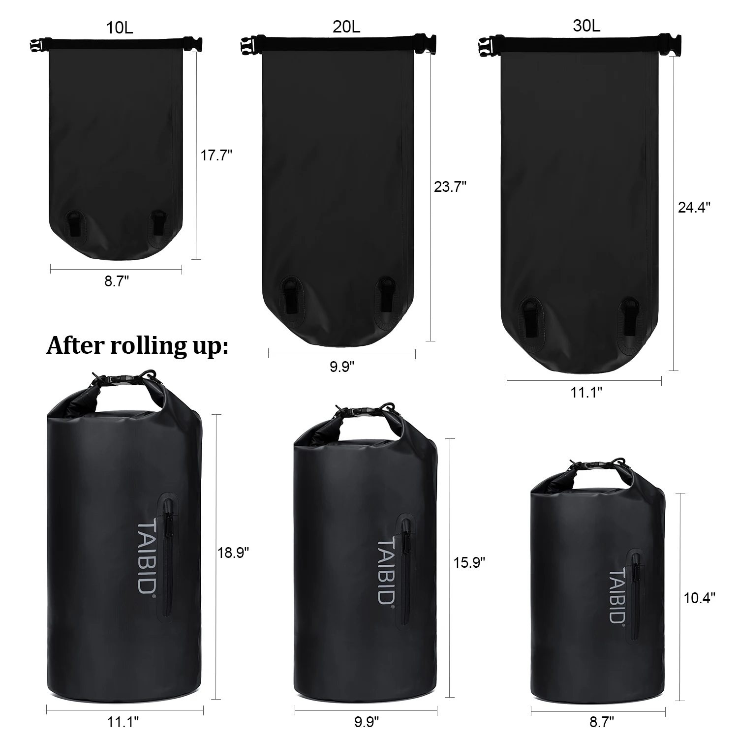 Waterproof Bag Outdoor Swimming Diving Bag Compression Storage Dry Bag Camping Rafting Kayaking River Trekking Sport Backpack