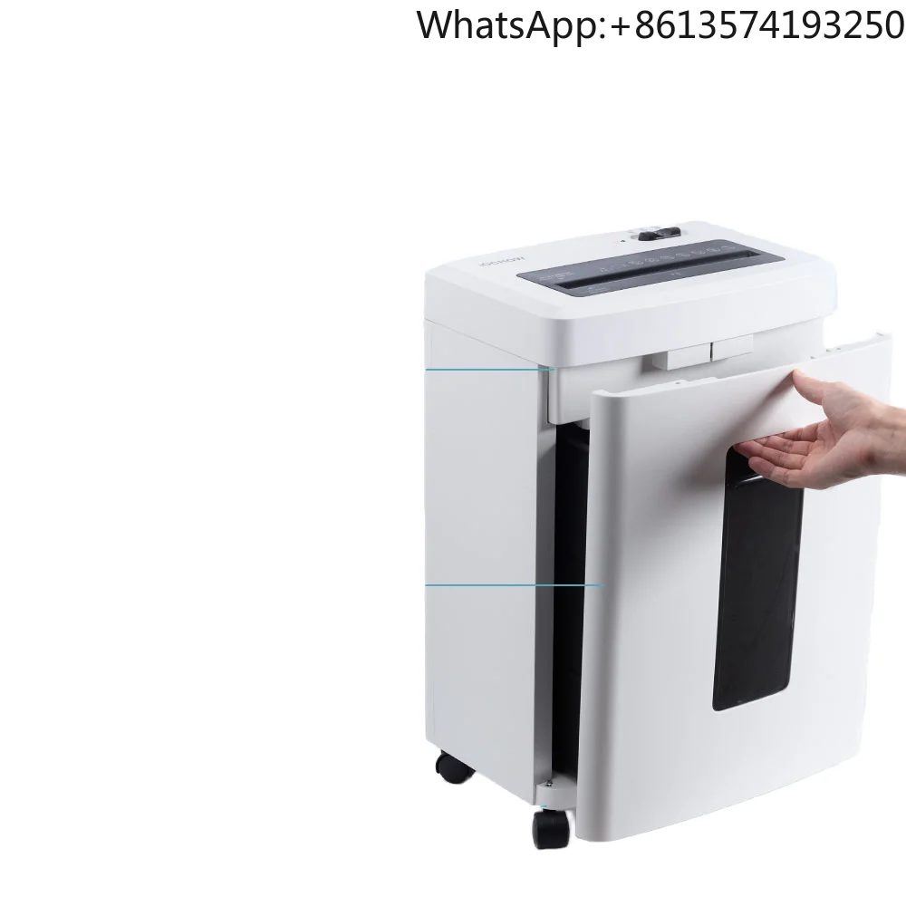4 Level 16L Paper Shredder 12 Sheets Cross Cut 4*30mm Manual Document Destroyer Device Equipment for Commercial Office Home Use