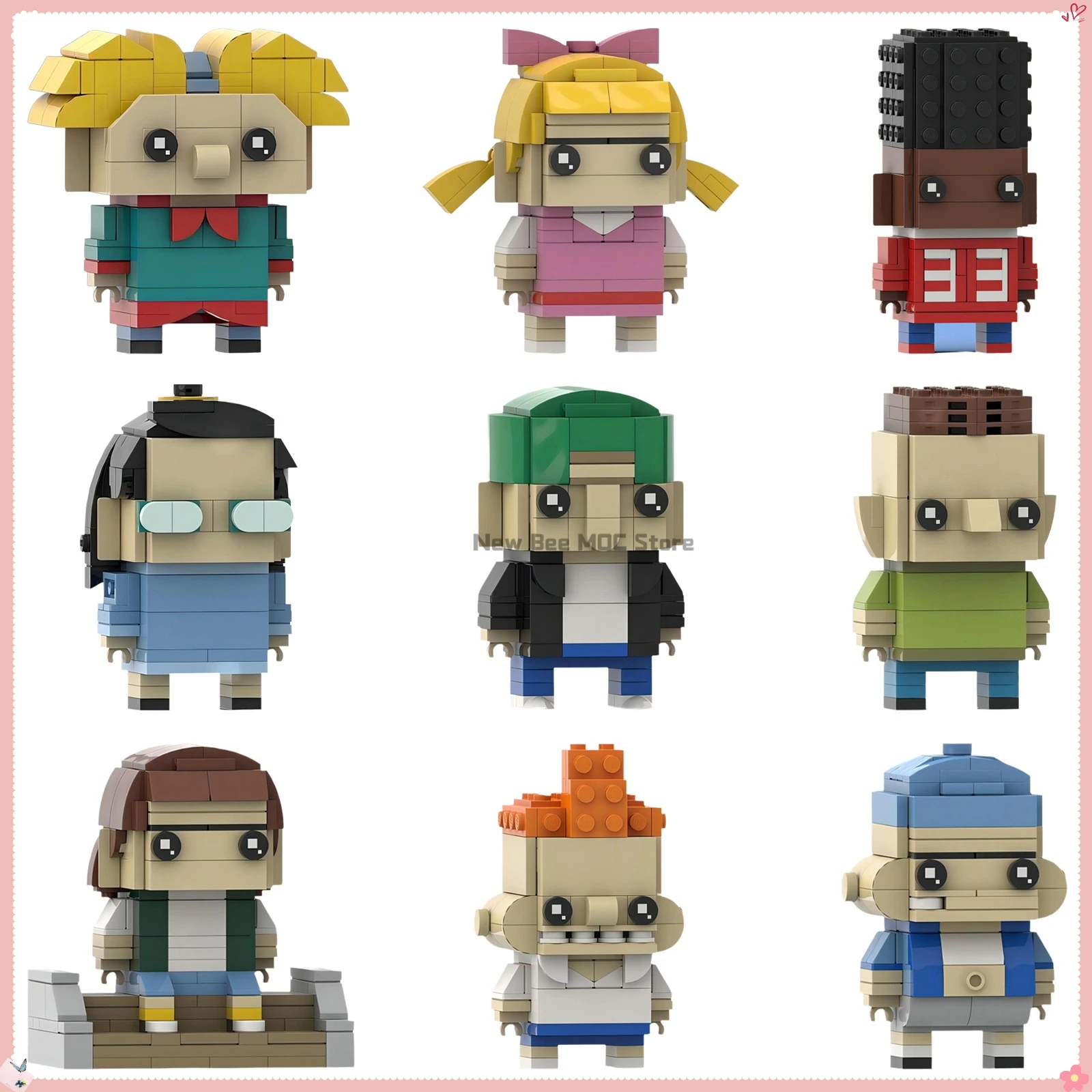 

Японский аниме-фильм, экшн-фигурка Brickheadz, набор строительных блоков, Аладио, мультяшная кукла, модель, сделай сам, детские сборные игрушки, подарок на день рождения