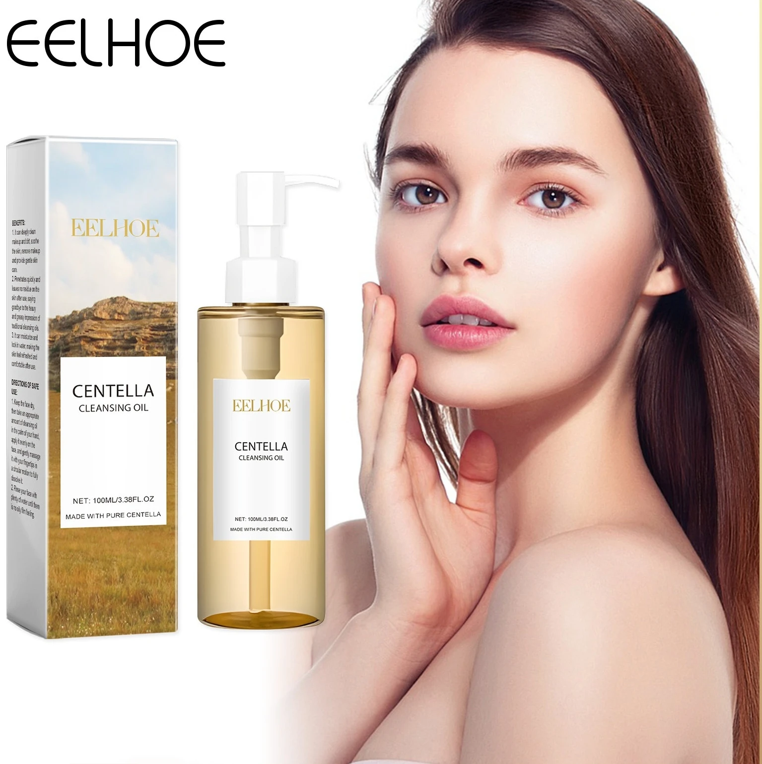 Centella Cleansing Oil Makeup Remover Moisturizing Refreshing Gentle Cleansing Face Deep Cleansing Oil Hydrating Skincare 100ml