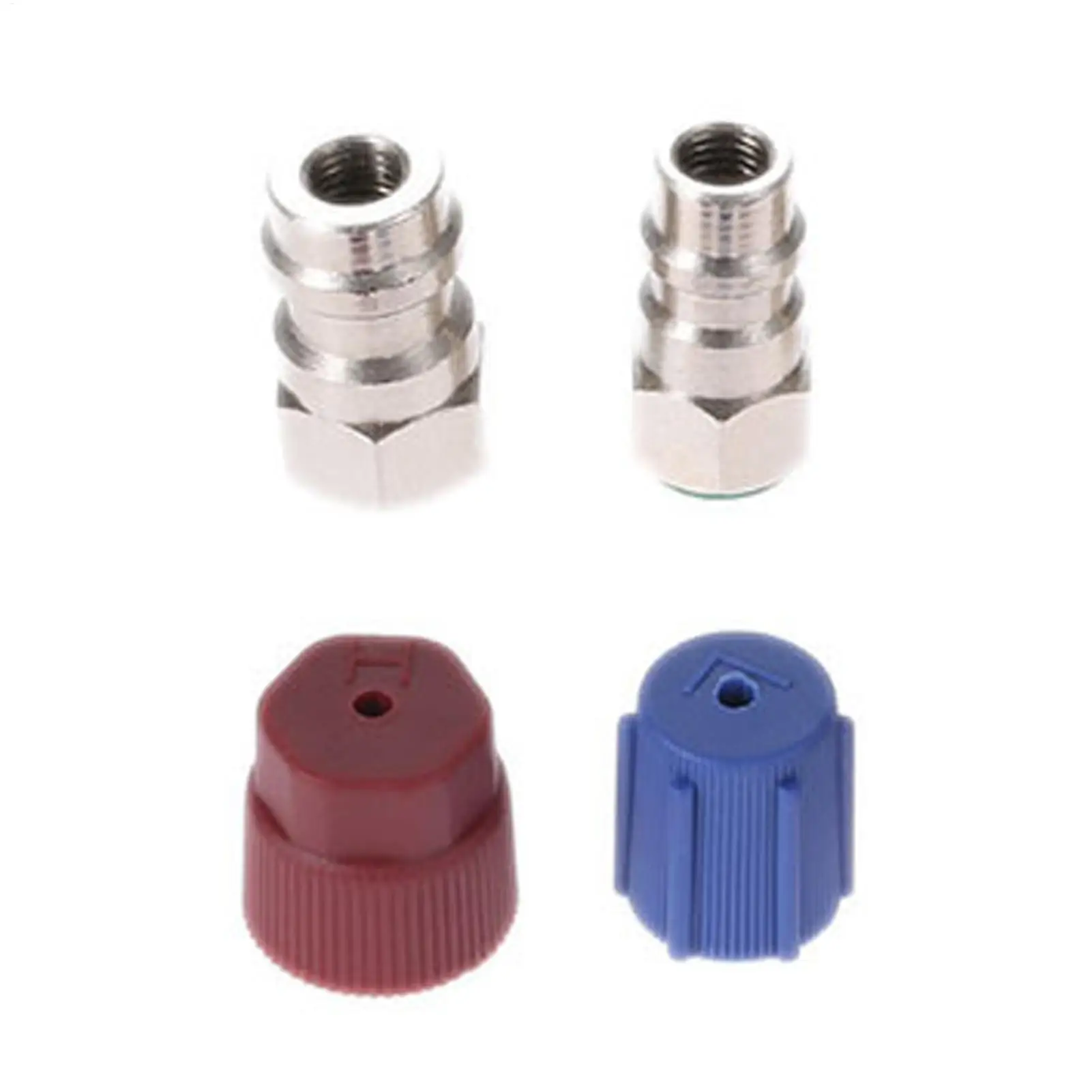 Quick Coupler Adapter Kit 4Pcs/set Quick Connect R12 To R134a Adapter Retrofits Kit For Standard Auto Air Conditioner - view 3