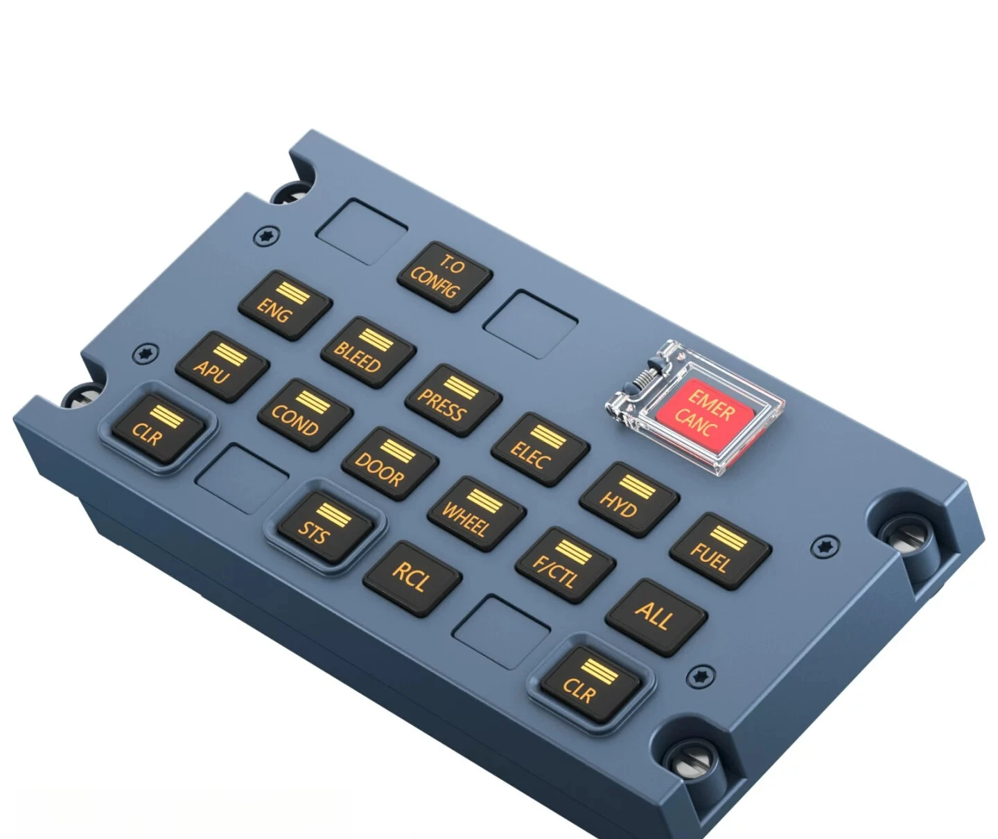 Airbus A3XX ECAM Control Panel Flight Simulator Hardware Compatible With X-Plane MSFS