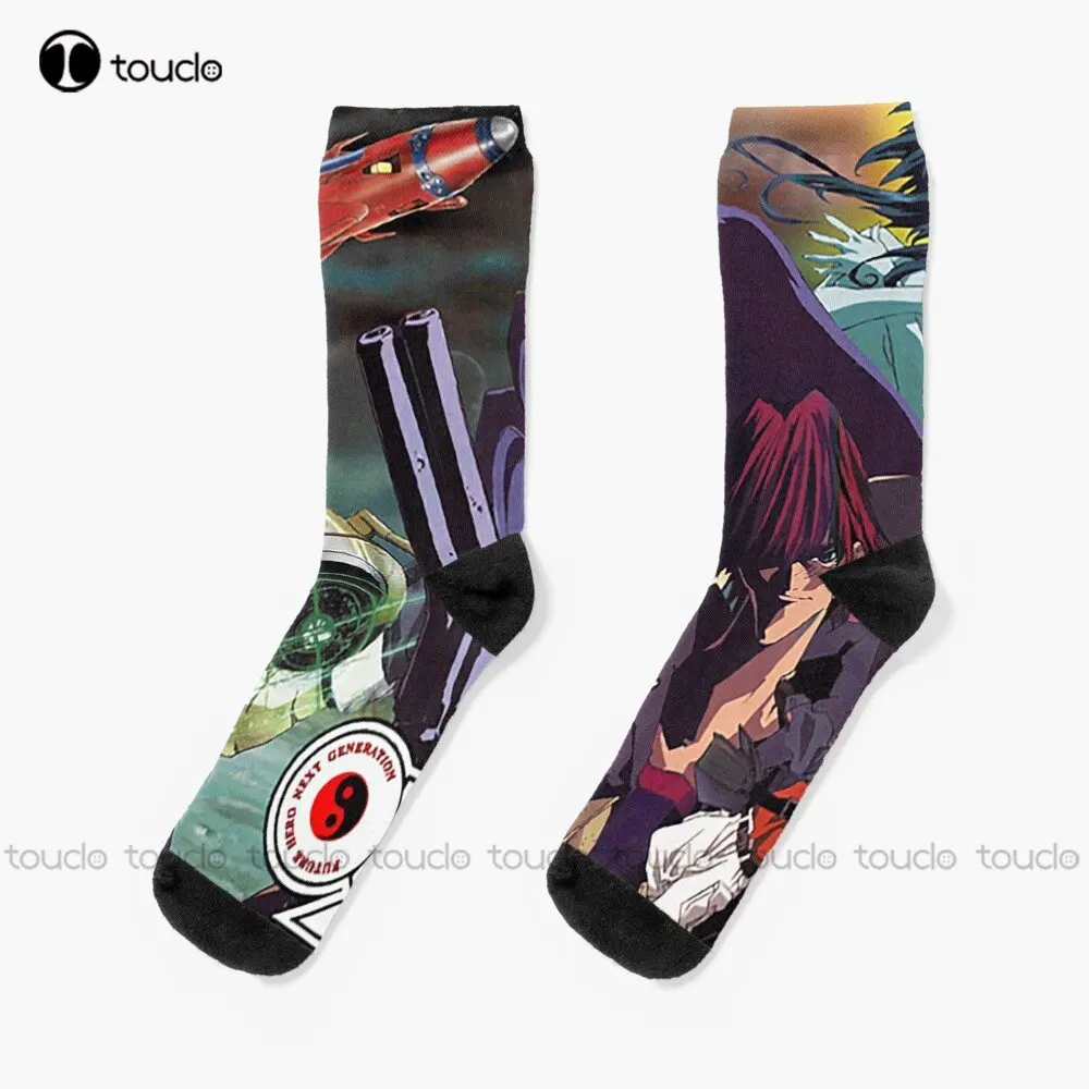 

Outlaw Star Socks Cool Socks For Men Personalized Custom Unisex Adult Teen Youth Socks Custom Gift 360° Digital Print Streetwear