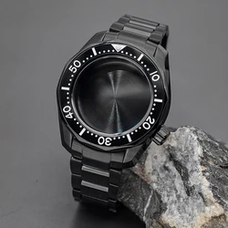 NH35 case SPB185 black case, stainless steel bracelet sapphire glass, polished and brushed, convex back, water resistant