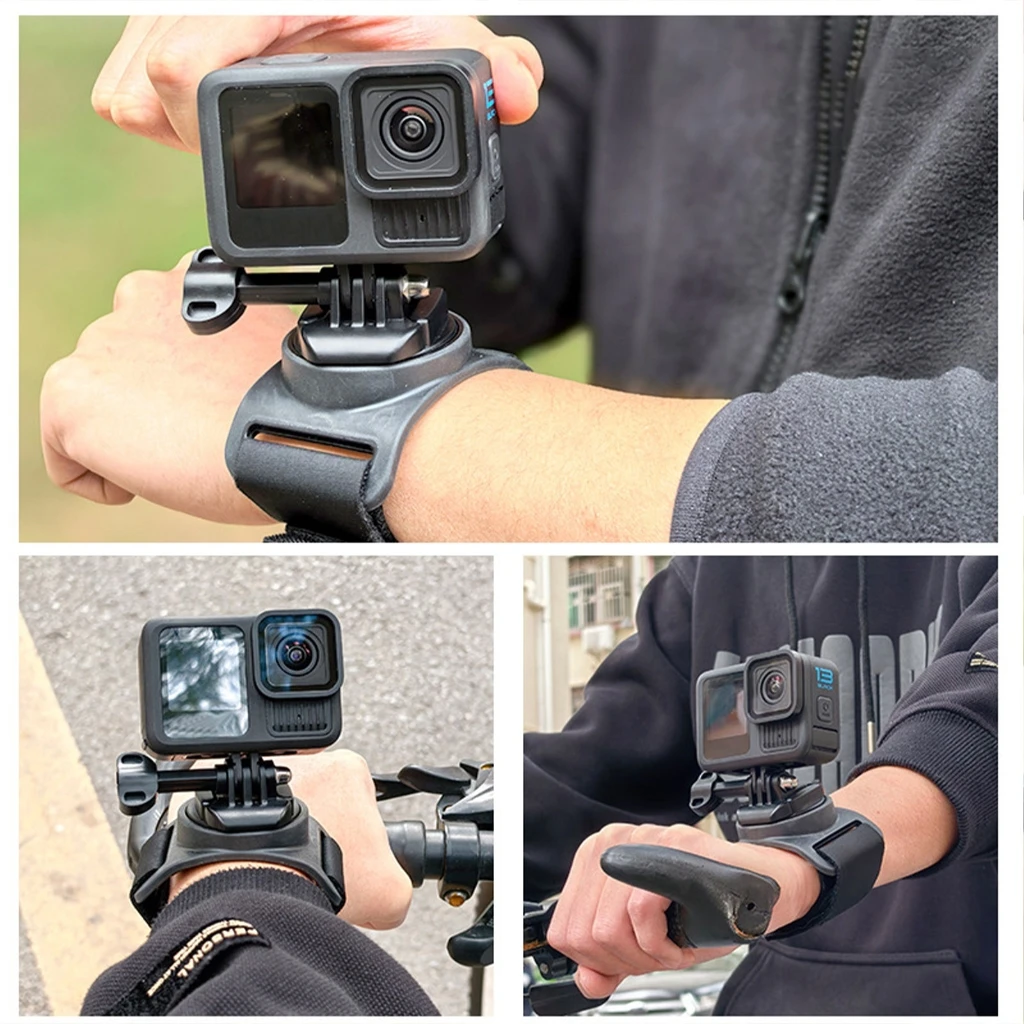 Freihändiges 360-Grad-Drehbares Handgelenksband für Action 5pro/4/3 Actionkameras, Langlebig und Drehbarer Freihändiger Aufnahmearm – Detail 6