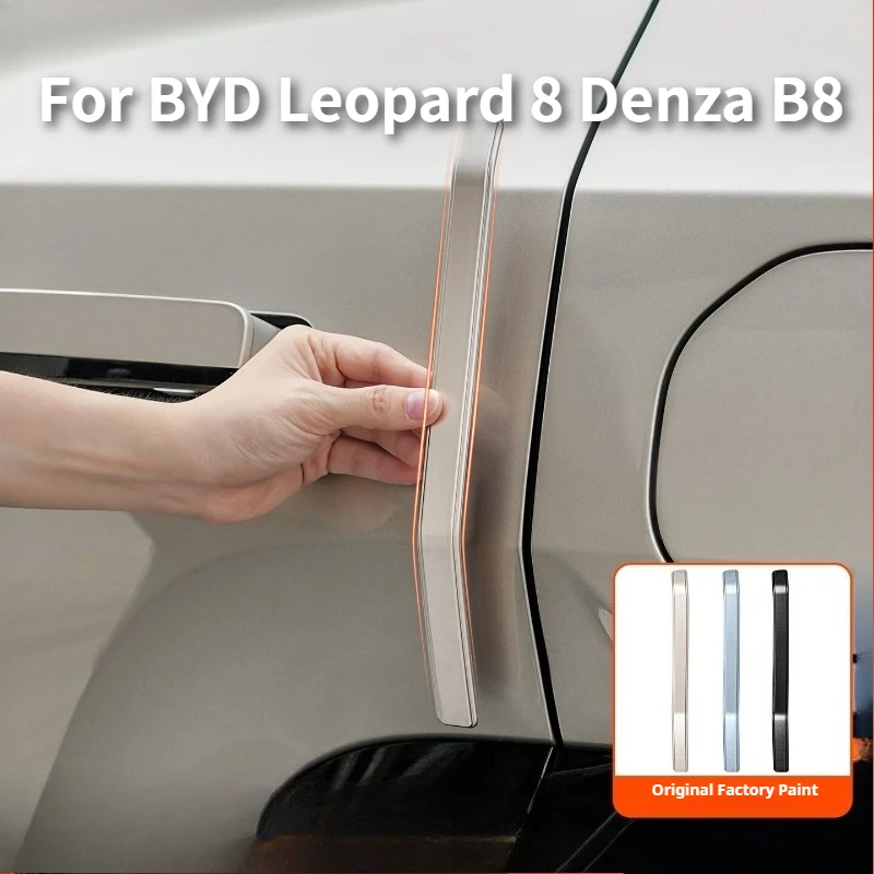 

For BYD Leopard 8 Denza B8 Car Door Anti Collision Strip Hidden Body Guard Sticker Scratch Proof Decor Auto