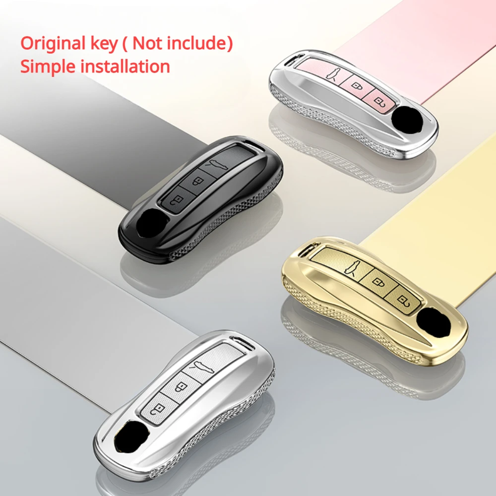 

Car Remote Key Case Cover Shell Fob for Porsche Panamera Carman Macan Bobst Cayenne 911 970 981 991 996 92A Key Bags Accessories