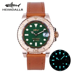 HEIMDALLR Diver Watch Bronze NH36 Automatic Mechanical Sapphire Crystal 30Bar Waterproof BGW-9 Super Luminous Vintage Wristwatch