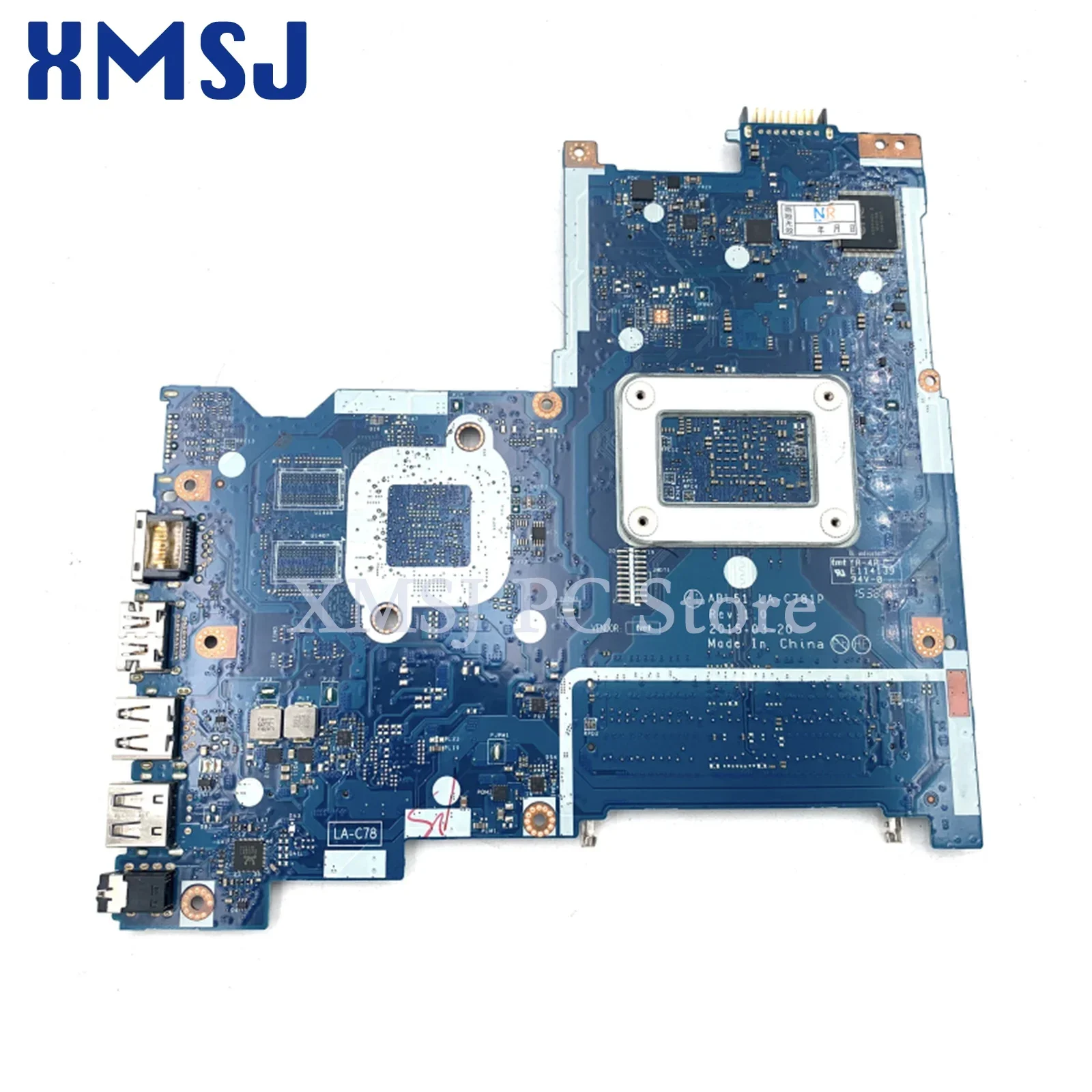 XMSJ Voor HP 15-AF 15-AF131DX Serie A6-5200 CPU Laptop Moederbord 827705 -601 827705 -501 827705 -001 LA-C781P Moederbord