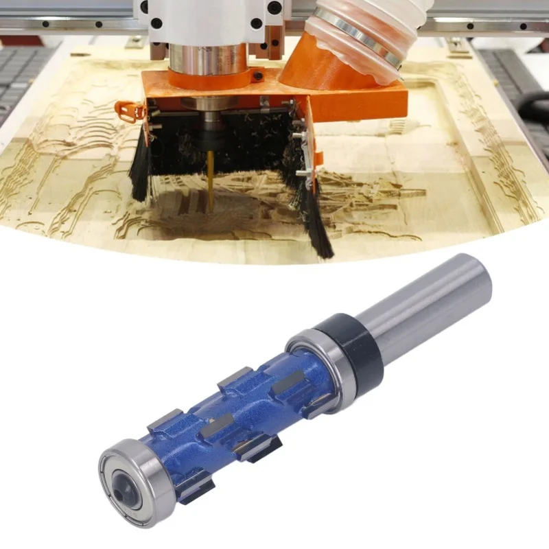 

Фреза со спиральной заподлицо 1/2x19x45 мм, фреза с круглым хвостовиком и двойным подшипником для деревообработки