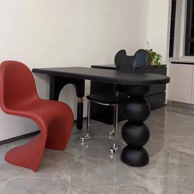 Strictly selected solid wood dining table and chairs retro homestay restaurant long table home living room dining desk