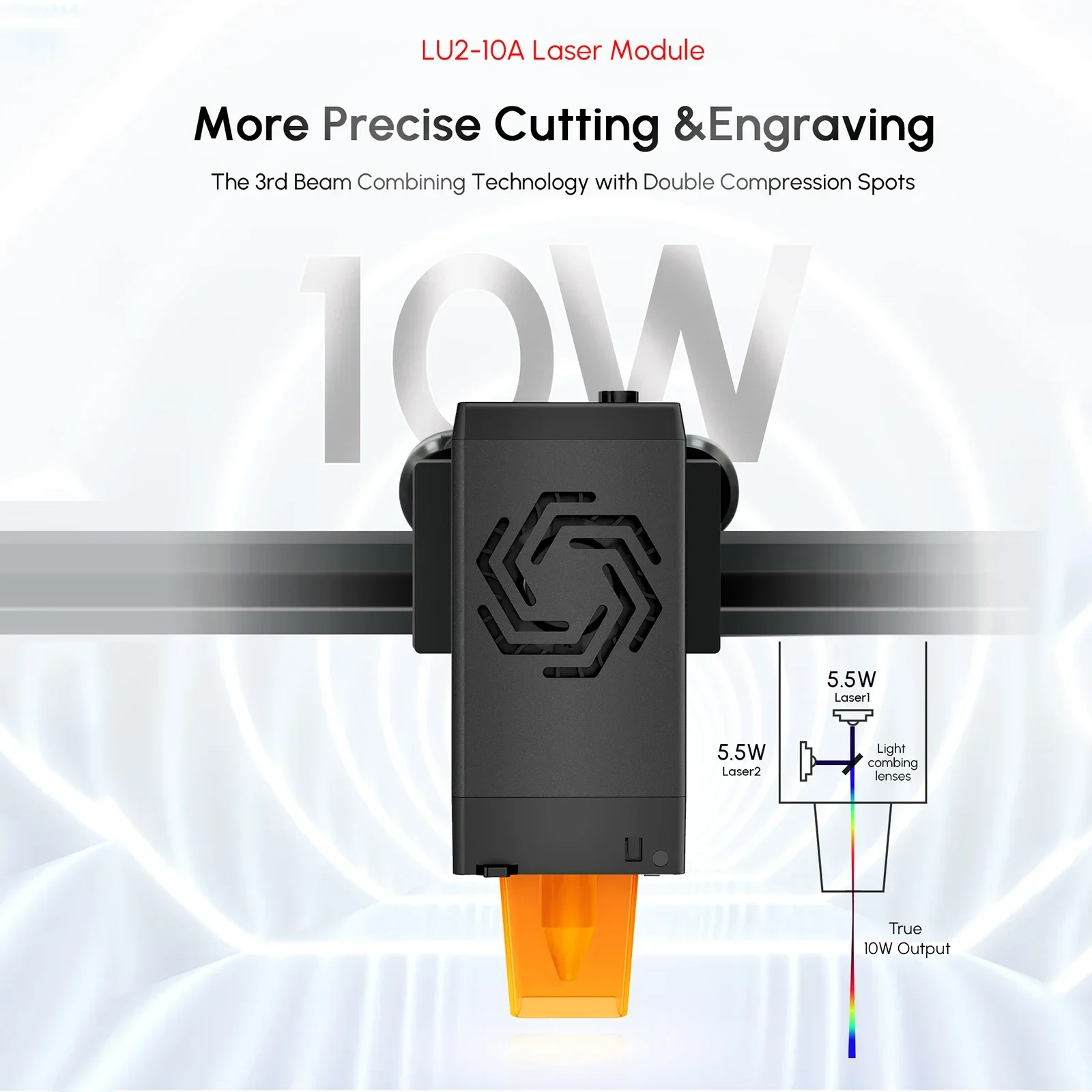 10W 15000mm/min ORTUR LU2-10A  Laser Module High Precision Laser Beam Laser Head Module for Ortur Engraving Machine