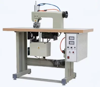High Efficiency Single Head Double Line Flower Wheel Rolling Ultrasonic Sewing Textile Products Ultrasonic Lace Sewing Machine
