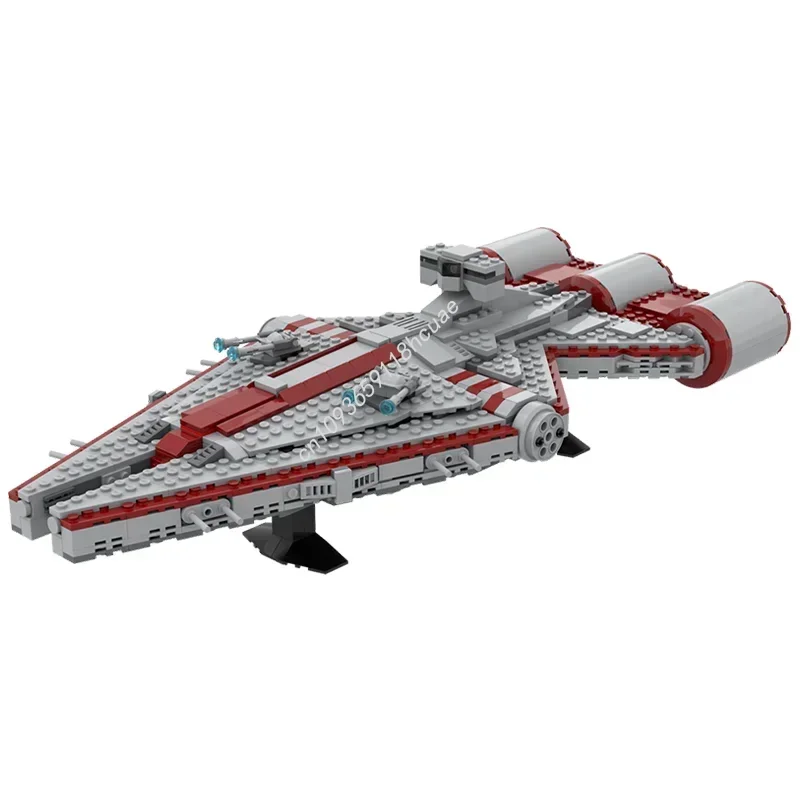662PCS Star Battle Arquitens Light Cruiser Spaceship Model Moc Building Blocks Stacking Bricks Creative Toys Kid Gift Diy