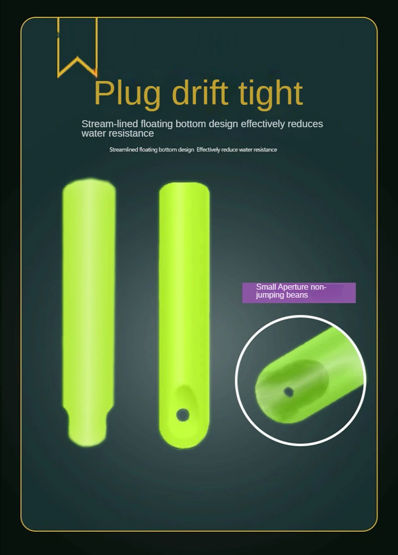 3 Stück Angelschnur-Gruppe mit superstarkem Nylon-Schnur-Schwimmerhalter, Space Beans Lead Sinker Swivel Hauptschnur zum Angeln – Detail 2