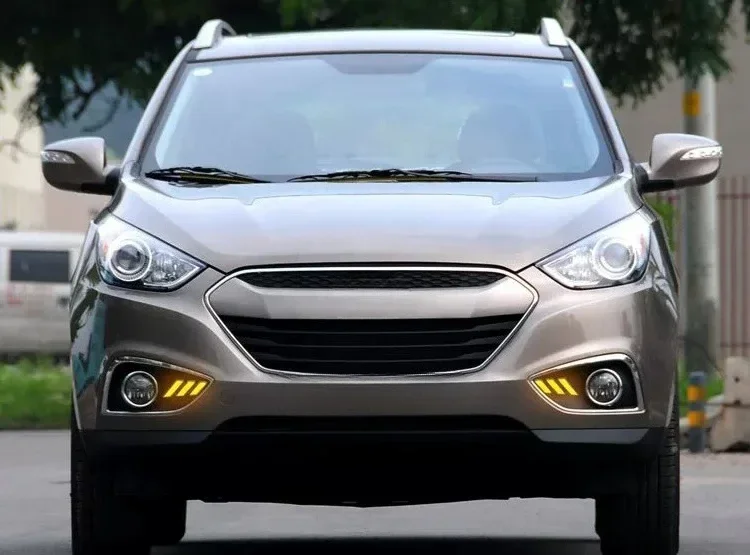 DRL For Hyundai IX35 2010 2011 2012 Car Led Daytime Running Light Front Fog Lamp Modification Dynamic Turn Signal Accessories detail image 9