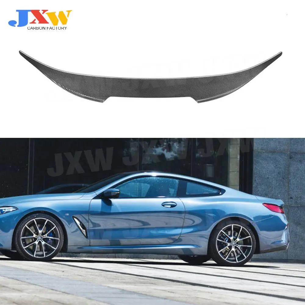 

Dry Carbon Fiber Car Rear Spoiler Wing Trunk Lip For BMW 8 Series G15 F92 M8 Coupe 2 Door 2020 UP Not Cabriolet Rear Boot Wing