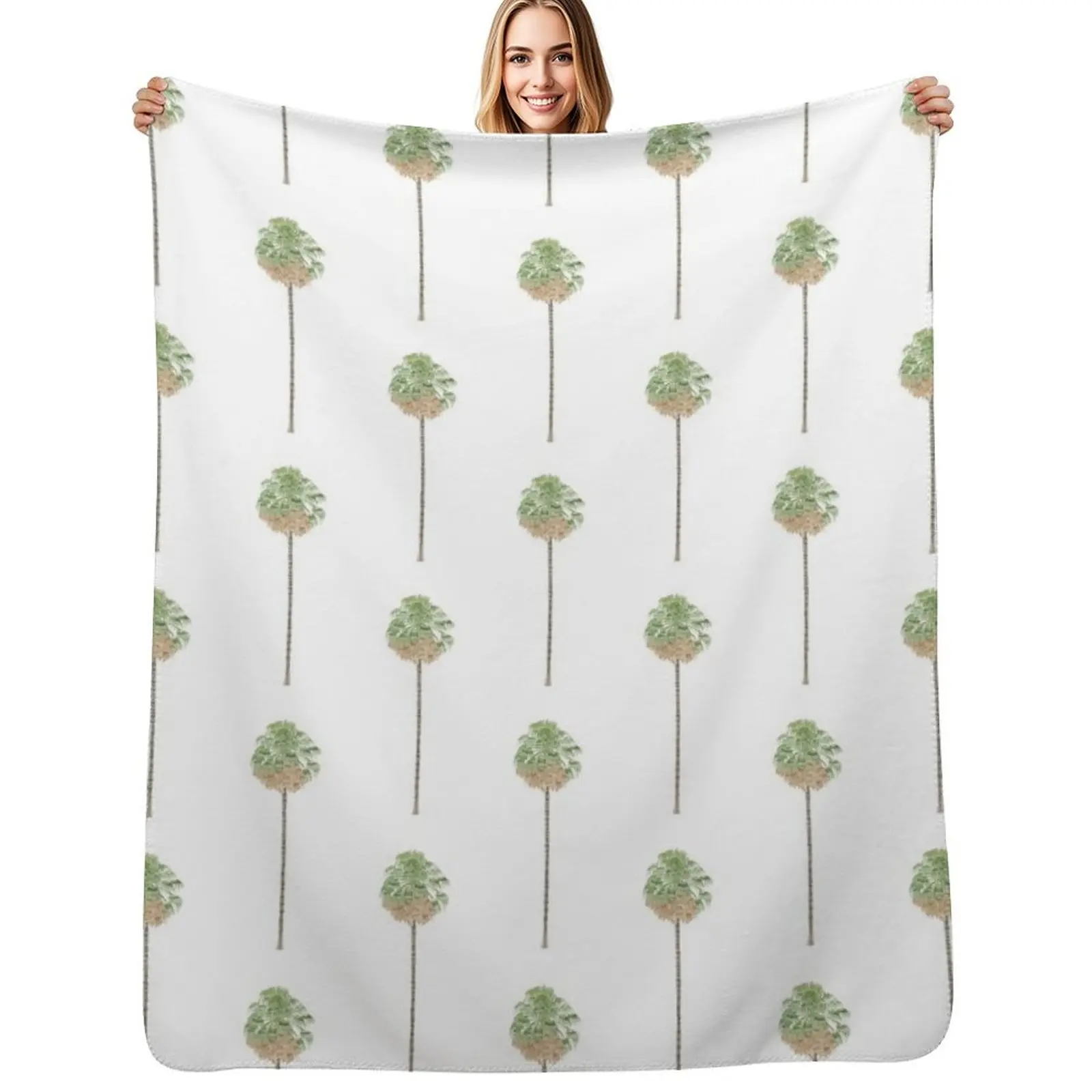 Australian Cabbage tree palm Throw Blanket Luxury Plush Custom Shaggy Single funny gift Blankets