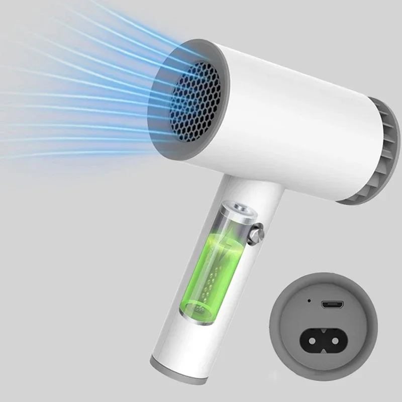 Rechargeable Hair Dryer, Cordless Hair Dryer Hot Cold Wind Design, Portable Dryer For Drying Painting Pet Baby