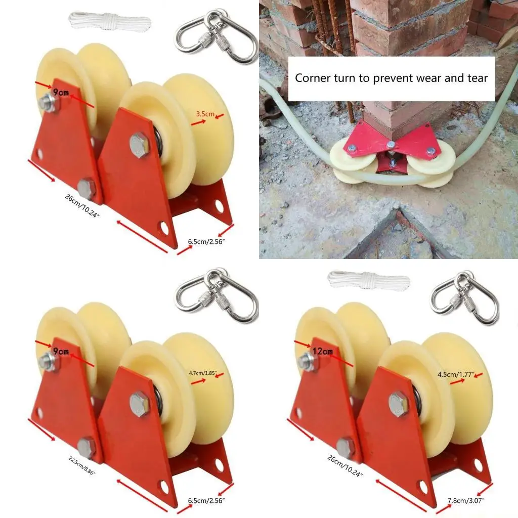 

A2BE Веревочный втягивающий шкив Строп Безопасный трос Ручной утолщенный материал Подъемник по высоте Трудозатратное Складное