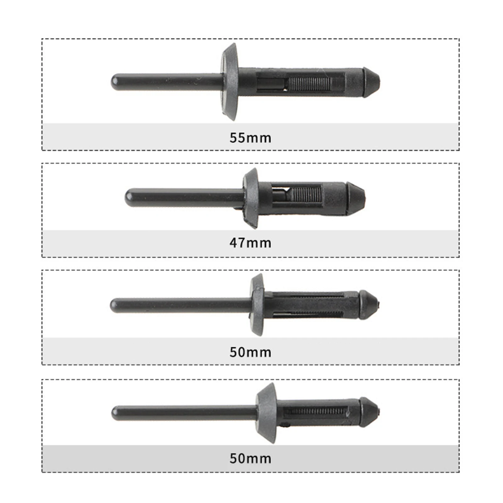 Juego de remaches de Pp con herramienta de extracción de sujetadores, Alicates de extracción, tornillos de expansión, remachador de mano de nailon, 41 piezas