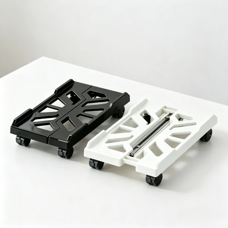 Telescopic Adjustable Mobile CPU Stand 360° Rolling Caster Computer Case Tray Heavy Duty Gaming Desktop PC Mover Base