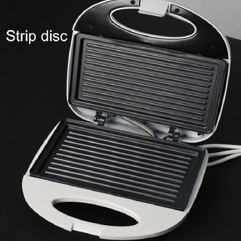 220V Electric Sandwich Maker 750W Fast Heating Breakfast Machine Waffle Maker Break Toaster Multifunction Pancake Baking Machine
