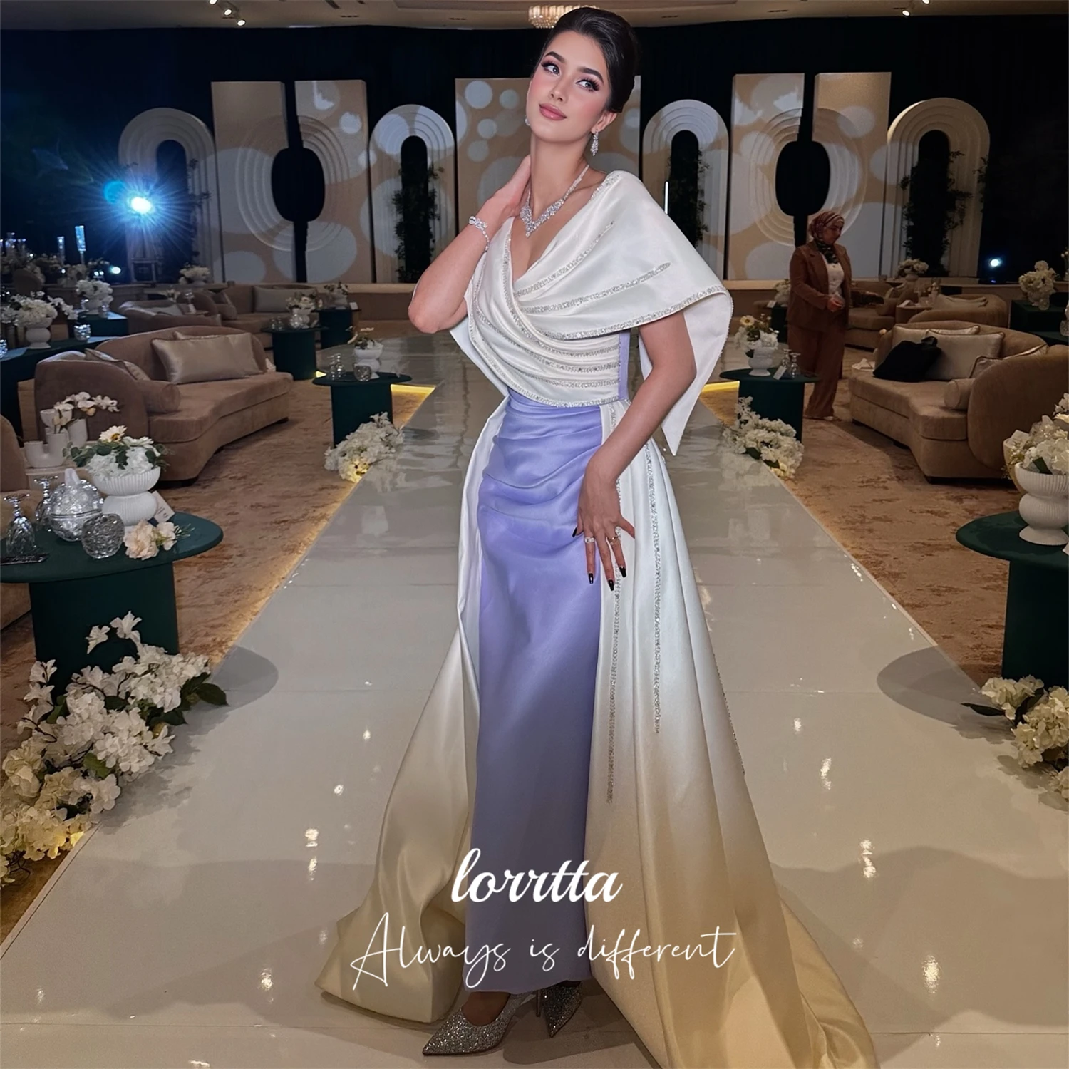 

Lorrtta Customized Party Dress Sharon Happy Evening Dresses for Luxury Party Special Occasion Dress Bead Fabric Prom Dresses