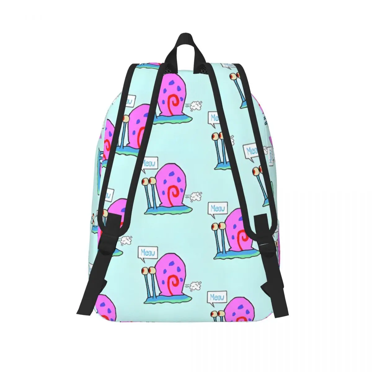 Birthday Gift Gary Retro Washable Daypack SpongeBob Portable For Boy Girl Laptop Bag Journey