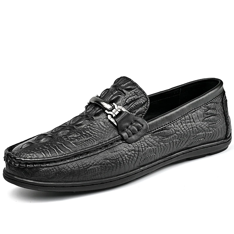 

VIPOL Весенне-осенняя мужская повседневная обувь: новые дышащие туфли для ленивых на мягкой подошве, мужские туфли из воловьей кожи с верхним слоем