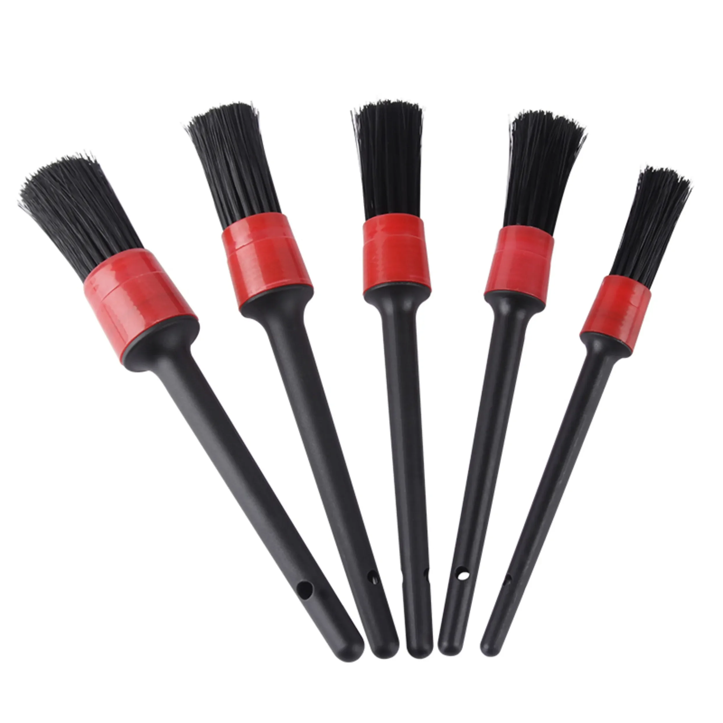 5 pcs/set Useful Car Air Conditioning Vent Cleaning Brush Dust Remover Car Console Brush Tool Recommended for Any Car Free Ship