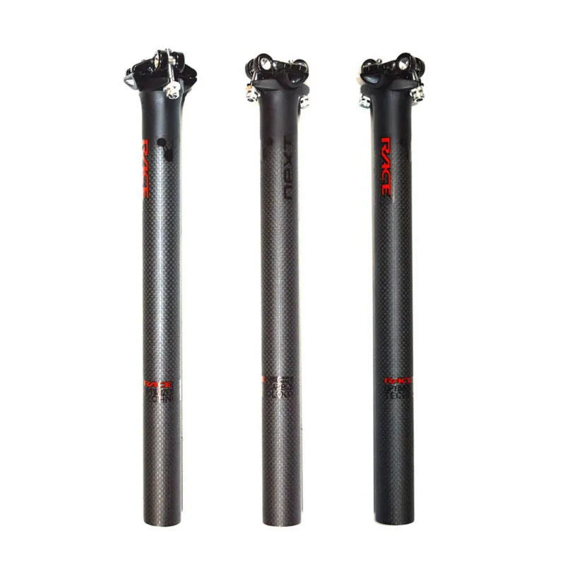 Wyścig twarz następny sztyca podsiodłowa z włókna węglowego rower sztyca droga/rower Mtb sztyca 3k matowy 27.2 30.8 31.6mm * 350 400mm jazda na rowerze