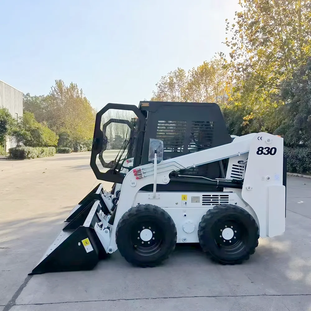 Skid Steer Loader รถตักขนาดกะทัดรัดคุณภาพสูง Mini Loader Front Loader จัดส่งฟรีลดราคา รองรับการปรับแต่ง Bobcat