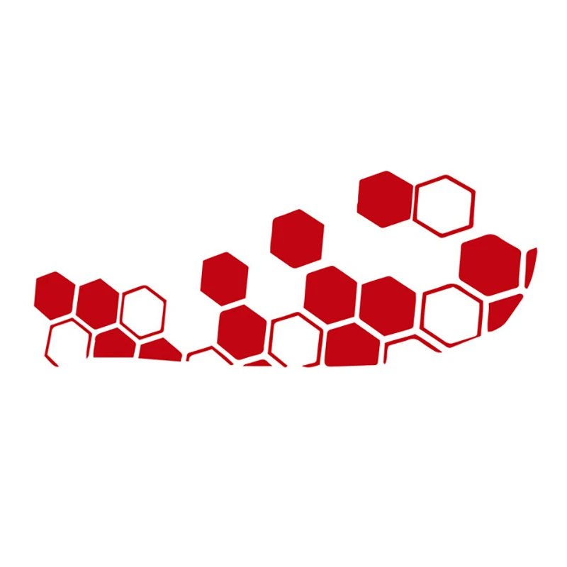 Honeycomb Motorcycle Sticke Helmet Decals Car Refit Creative Body Decoration Decals Waterproof Bumper Sticker Moto Accessories image 5