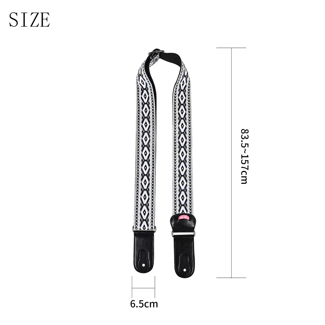 IRIN Guitar Strap Embroidery Cotton Guitar Shoulder Strap Adjustable With Pick ProfessionGuitar Strap General Purpose Accessory