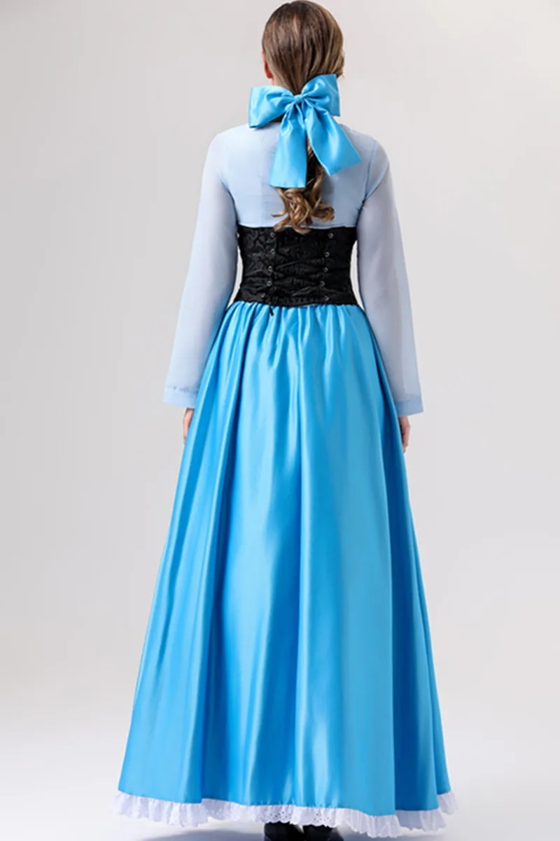 Halloween European Anime Frozen Elsa Princess Cosplay Dress Stage Performance Fairy Tales Cinderella Fancy Costume