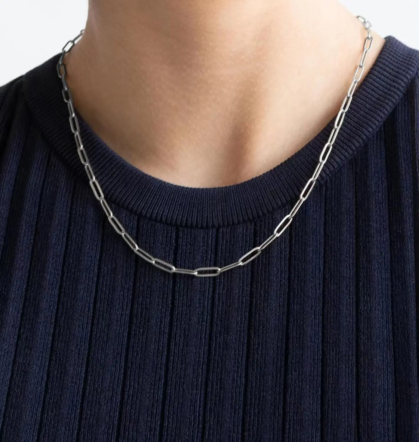 Short cross necklace for women ins trend personality cold wind men's vegetarian chain hip hop style simple clavicle chain