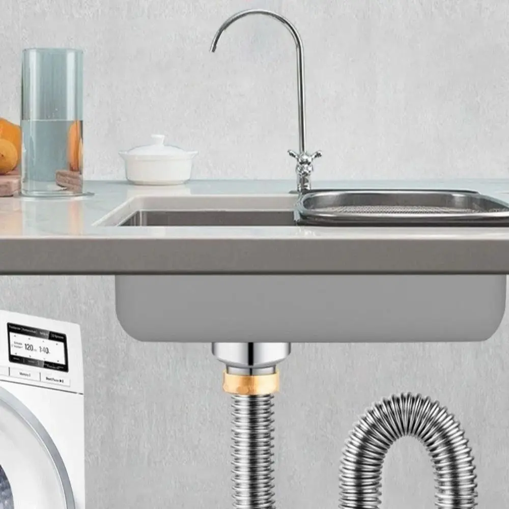 Dual-Purpose Washing Machine Drainer Anti-Return Pipe Tee Dual-Interface Drain Connector Anti Odor Two-In-One