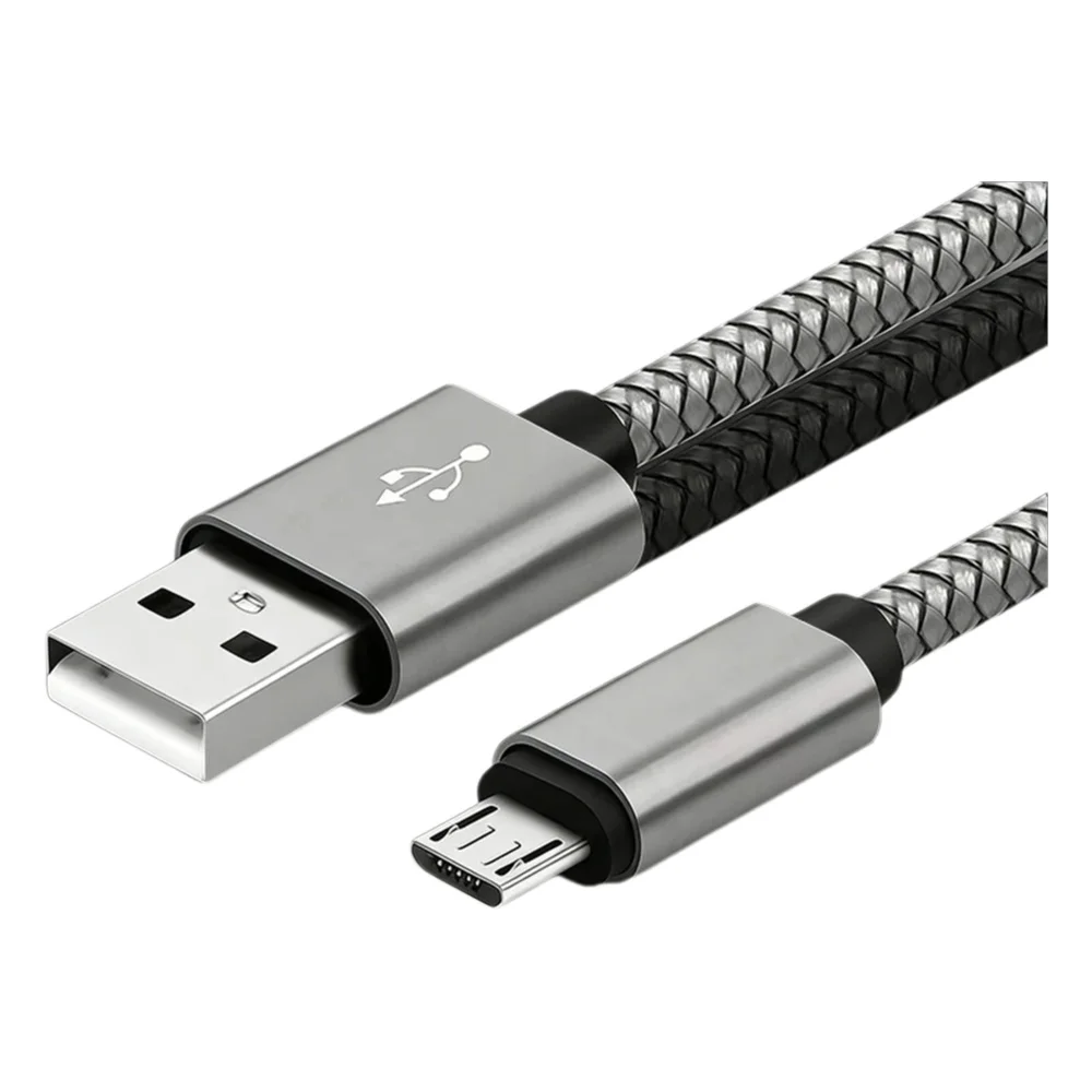 Micro USB Kabel Data Sync 2A Snel Opladen 1/3/5pcs Nylon Gevlochten Oplader kabel Voor Samsung Huawei HTC Android USB Micro Telefoon - afbeelding 2