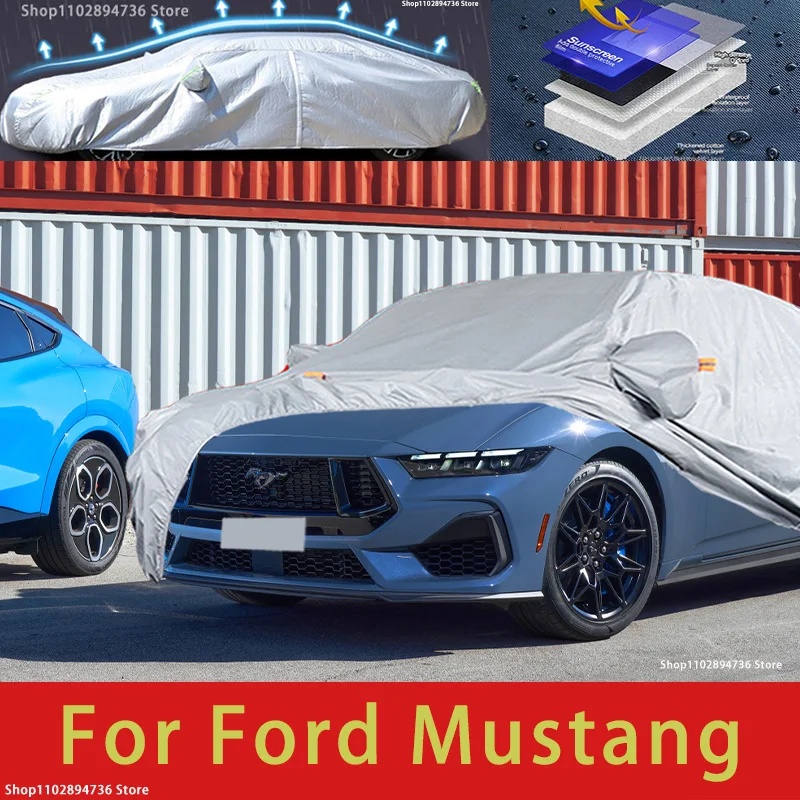 

For Ford Mustang Outdoor Protection Full Car Covers Snow Cover Sunshade Waterproof Dustproof Exterior Car accessories