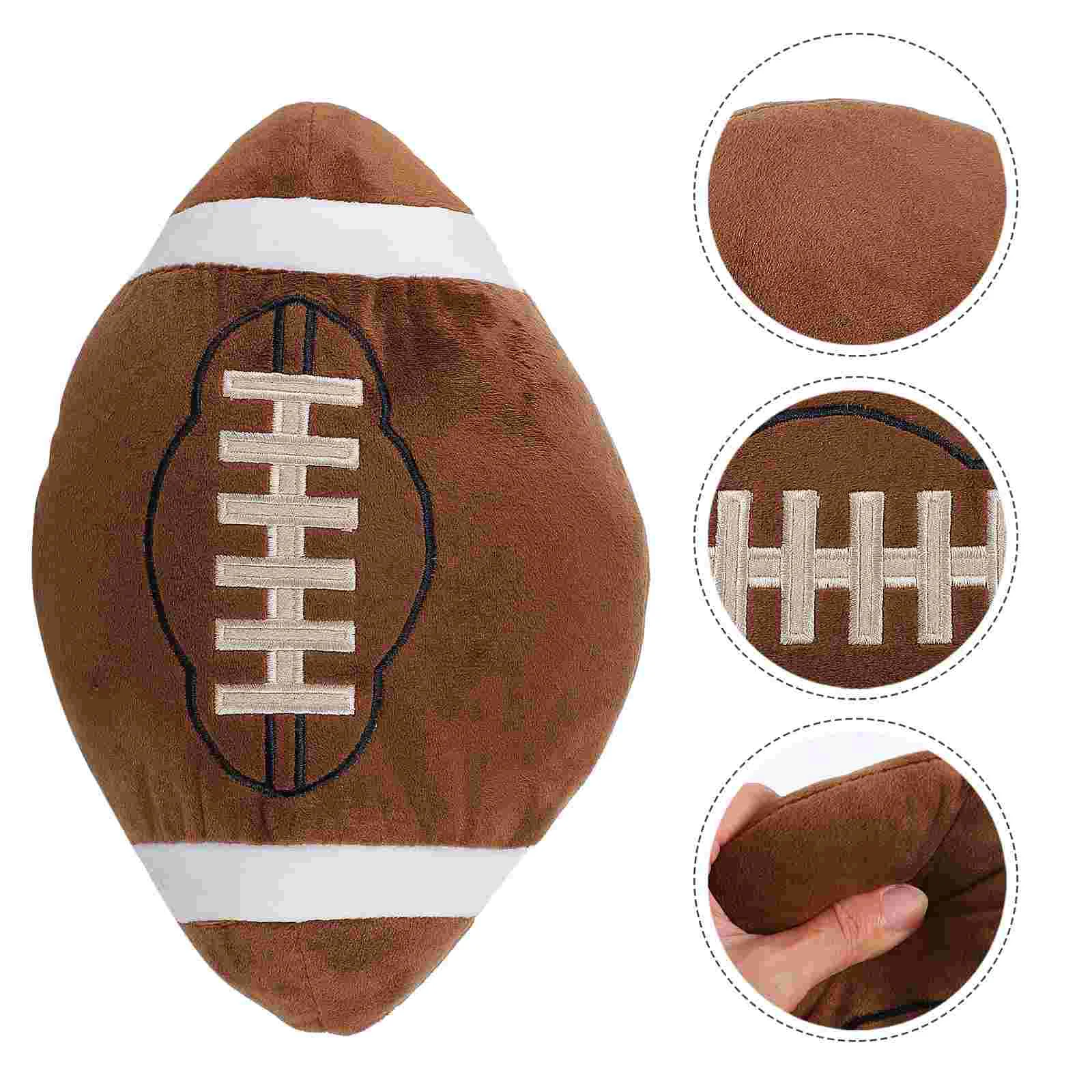 

Filler Football Pillow Child Bed Pillows Themberchaud Plush Toy Bolster for Couch Throw