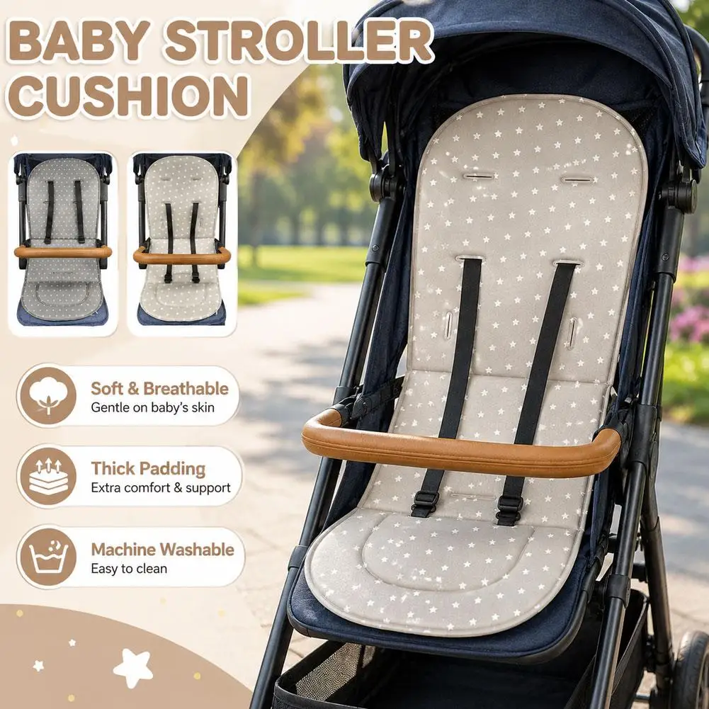 Baby Stroller Cushion Breathable Thick Padding Infant Car Seat Mat Pushchair Pram Liner Washable Universal Toddler Pram Pad