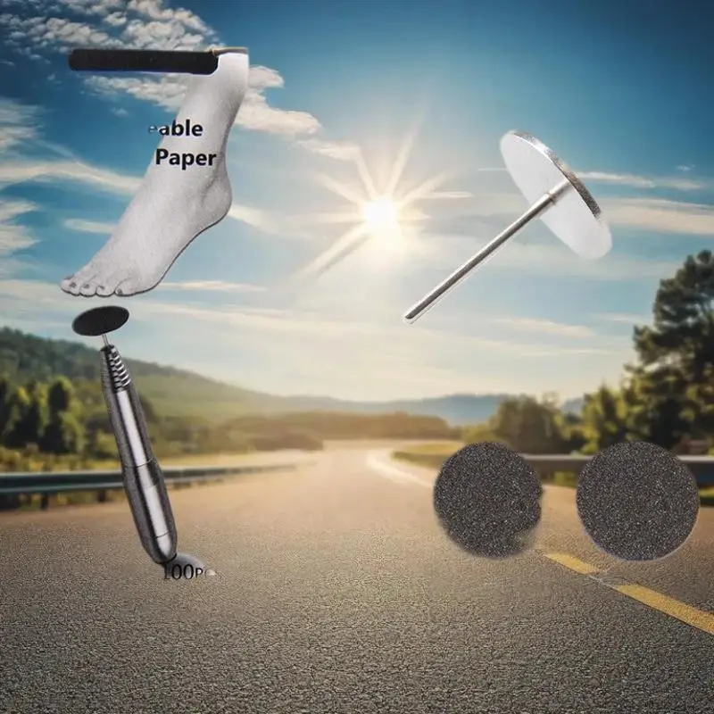 

25/35mm Replaceable Sandpaper Pedicure Tools Manicure Pedicure 3/32'' Disk Foot Dead Skin Remove Sanding Paper Disc