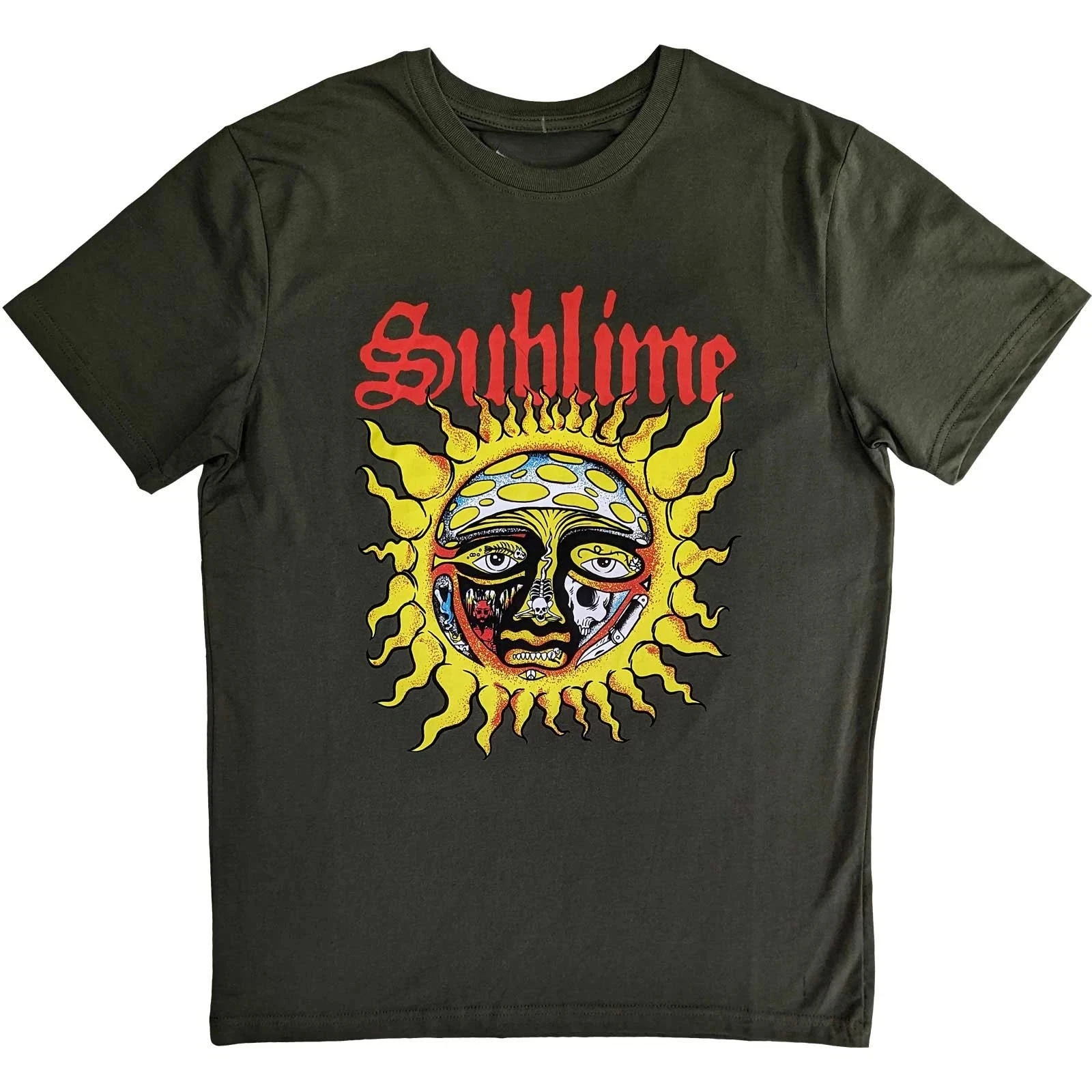 

Sublime Yellow Sun Official Tee T-Shirt Mens American Fashion Street Hip-hop Short-sleeved Women Cotton Round-neck Top