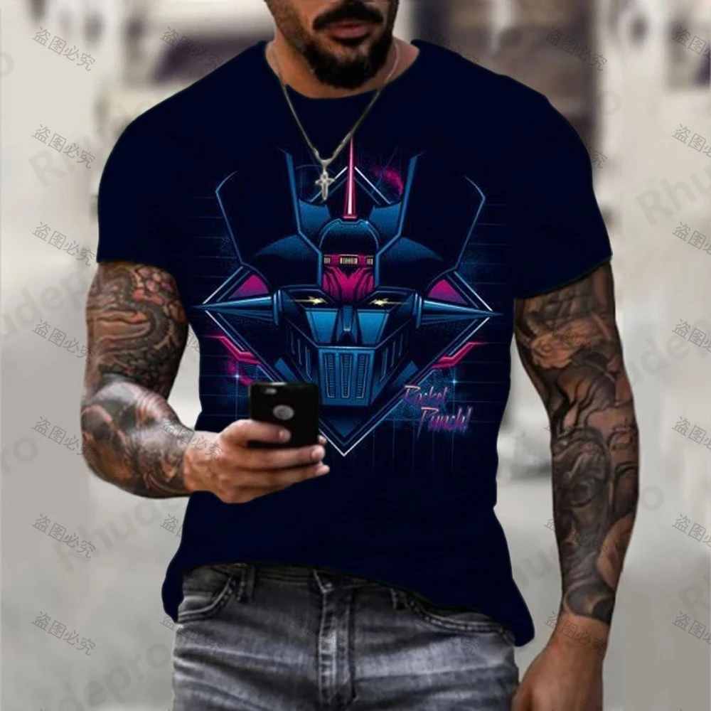 

Men's T-Shirt New T-shirts Mazinger Z Leisure Clothes Anime Essentials HD Print Fashion Y2k Tops Oversized High Quality Summer