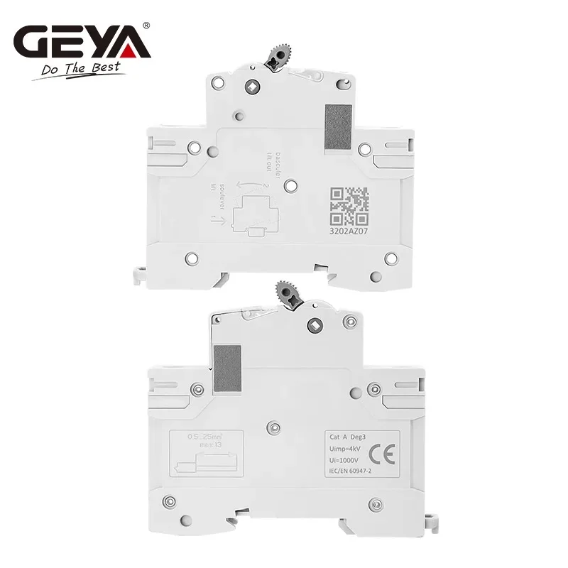 GEYA 1P 2P DC MCB 500V Solar Power Mini Leistungsschalter Überlastschutz Schalter 6A ~ 63A für Photovoltaik PV System Schalter – Detail 12